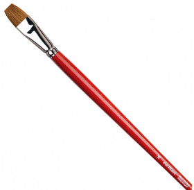 Oil Brush Light Brown Ox Hair