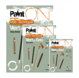 Μπλοκ Mixed Media Paint'ON Gray Green 30φ. 250g Clairefontaine Μπλοκ Mixed Media Paint'ON Gray Green 30φ. 250g Clairefontaine