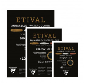 Μπλοκ Etival Black 300g 15φ Clairefontaine Rhodia Μπλοκ Etival Black 300g 15φ Clairefontaine Rhodia