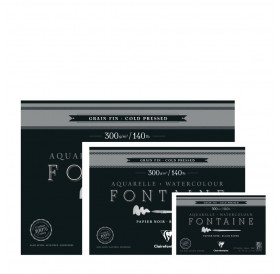 Μπλοκ Fontaine 300gr GF Black 20φ Clairefontaine Rhodia Μπλοκ Fontaine 300gr GF Black 20φ Clairefontaine Rhodia