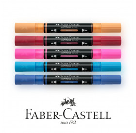 Ακρυλικοί Μαρκαδόροι Με Διπλή Μύτη Multimark Faber Castell