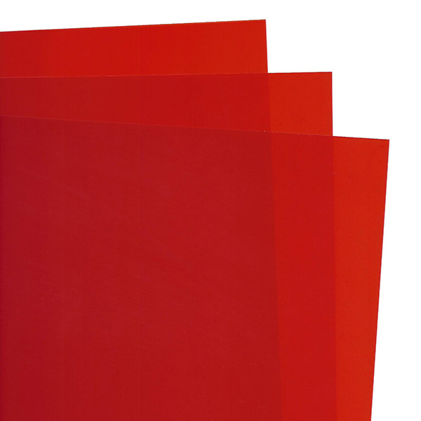 Διάφανη Κόκκινο 50x70cm 0,20mm
