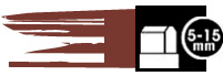 5-15mm Raw Sienna 732 ***
