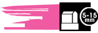 5-15mm Fluo Pink 743 *
