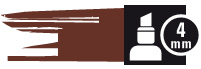 4mm Chisel Burnt Sienna 633 ***
