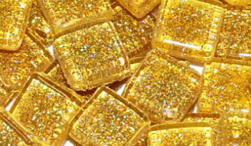 100gr ~106τεμ 10X10X4mm Glitter Gold 83