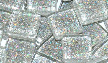 100gr ~106τεμ 10X10X4mm Glitter Silver 80