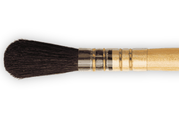 450 No6 Oval Round Black Goat Da Vinci