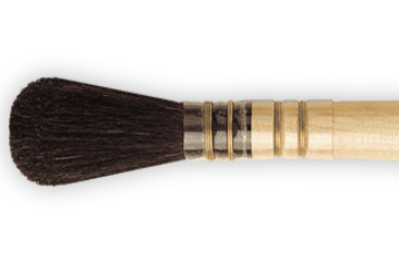 450 No8 Oval Round Black Goat Da Vinci