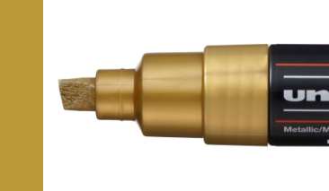 8,0mm Chisel Gold