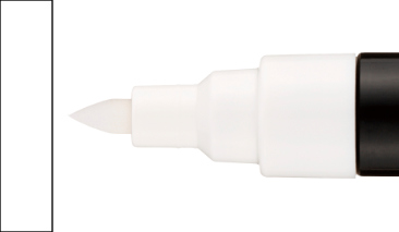 Brush Shaped 1-4mm White