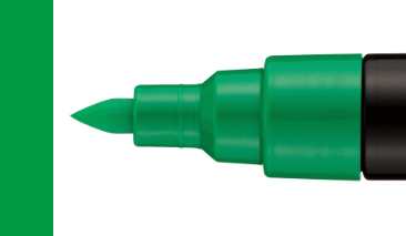 Brush Shaped 1-4mm Green
