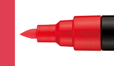Brush Shaped 1-4mm Red