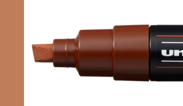 8,0mm Chisel Brown