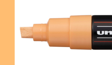 8,0mm Chisel Light Orange