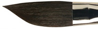 837 No10 SilkStar Slanted Black Ox Hair Da Vinci